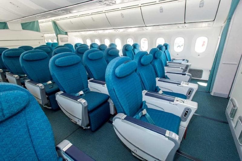 Khoang ghế máy bay minh họa cho số ghế còn bán